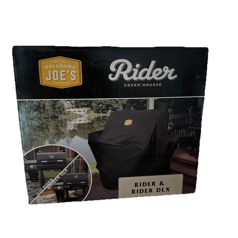 Oklahoma Joe's Rider 900 Or Rider 1200 DLX Pellet Grill Black Cover New In Box